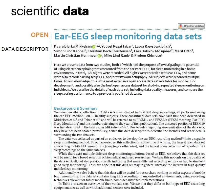 Data set - pdf image for link