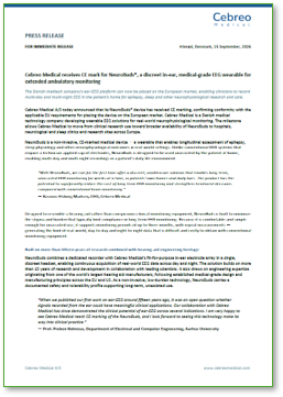 Pressrelease - CE mark 2026 Pressrelease - CE mark 2026